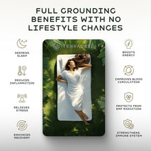 Load image into Gallery viewer, Terraluxe Grounding Sheets, Cali King Size (12% Silver Fiber, Organic Cotton)