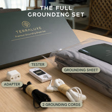Load image into Gallery viewer, Terraluxe Grounding Sheets, Cali King Size (12% Silver Fiber, Organic Cotton)