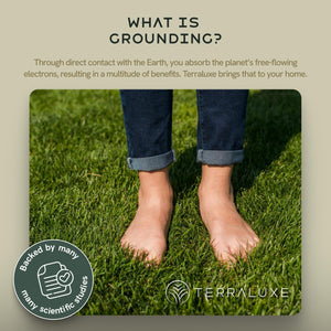 Terraluxe Grounding Sheets, Cali King Size (Organic Cotton 94%, Silver 6%)
